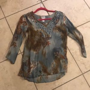 Chico’s size 0 embellished blouse
